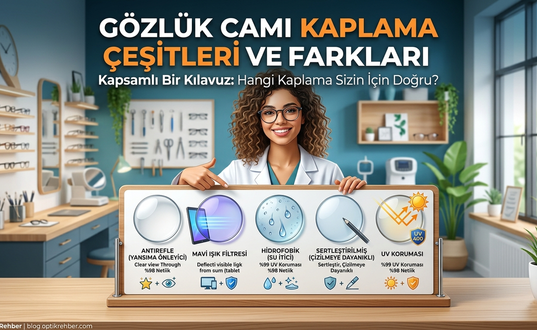 Gözlük Camı Kaplama Çeşitleri ve Farkları