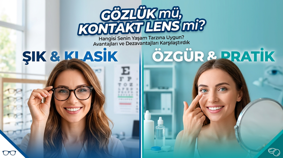 Gözlük mü, Kontakt Lens mi? Hangisi Size Daha Uygun?